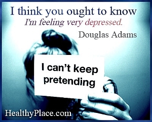 Citat om depression af Douglas Adams - Jeg synes, du burde vide, at jeg føler mig meget deprimeret.